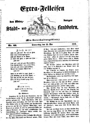 Würzburger Stadt- und Landbote Donnerstag 29. Mai 1856