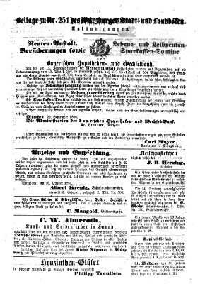 Würzburger Stadt- und Landbote Montag 20. Oktober 1856