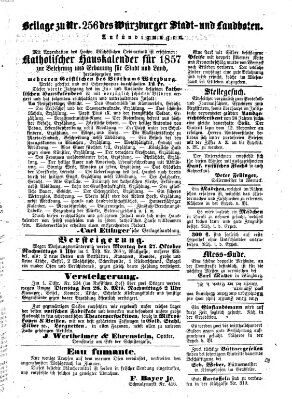 Würzburger Stadt- und Landbote Samstag 25. Oktober 1856