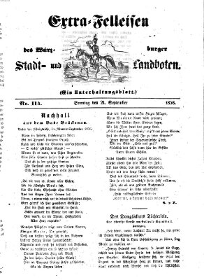 Würzburger Stadt- und Landbote Sonntag 21. September 1856