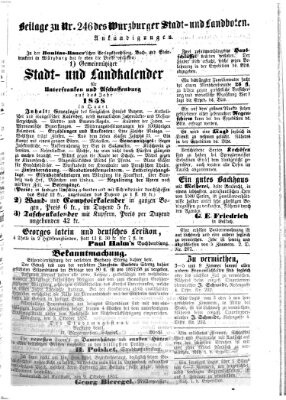 Würzburger Stadt- und Landbote Mittwoch 14. Oktober 1857