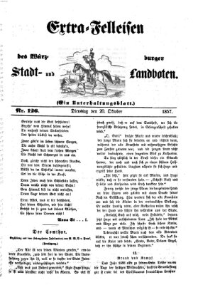 Würzburger Stadt- und Landbote Dienstag 20. Oktober 1857