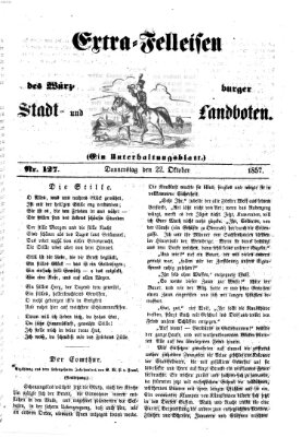 Würzburger Stadt- und Landbote Donnerstag 22. Oktober 1857