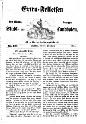 Würzburger Stadt- und Landbote Dienstag 17. November 1857