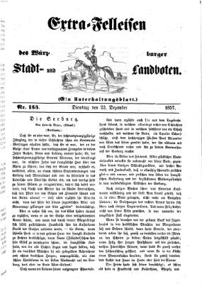Würzburger Stadt- und Landbote Dienstag 22. Dezember 1857
