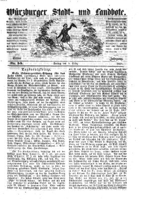 Würzburger Stadt- und Landbote Freitag 5. März 1858