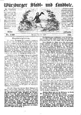 Würzburger Stadt- und Landbote Montag 21. Juni 1858