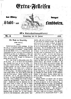 Würzburger Stadt- und Landbote Donnerstag 14. Januar 1858