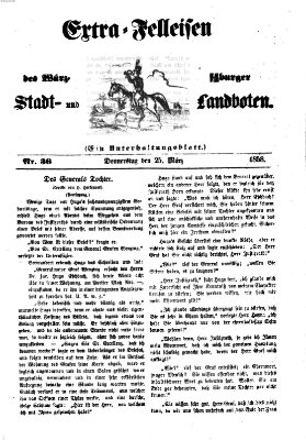Würzburger Stadt- und Landbote Donnerstag 25. März 1858