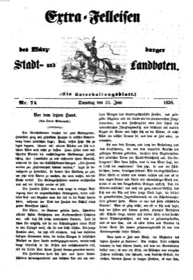 Würzburger Stadt- und Landbote Dienstag 22. Juni 1858