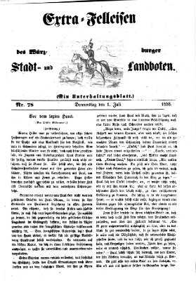 Würzburger Stadt- und Landbote Donnerstag 1. Juli 1858