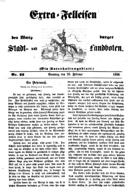Würzburger Stadt- und Landbote Sonntag 20. Februar 1859