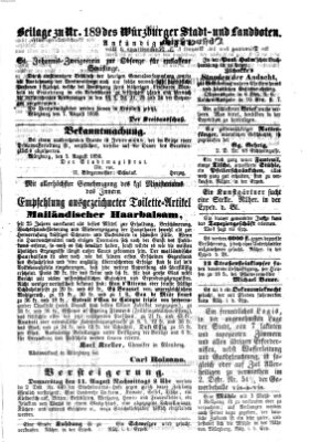 Würzburger Stadt- und Landbote Mittwoch 10. August 1859