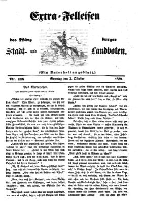 Würzburger Stadt- und Landbote Sonntag 2. Oktober 1859