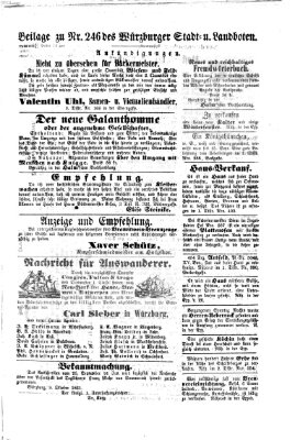 Würzburger Stadt- und Landbote Dienstag 15. Oktober 1861