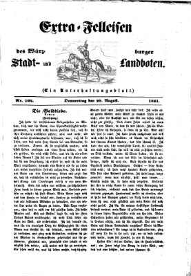 Extra-Felleisen (Würzburger Stadt- und Landbote) Donnerstag 29. August 1861