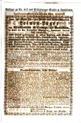 Würzburger Stadt- und Landbote Donnerstag 10. Juli 1862