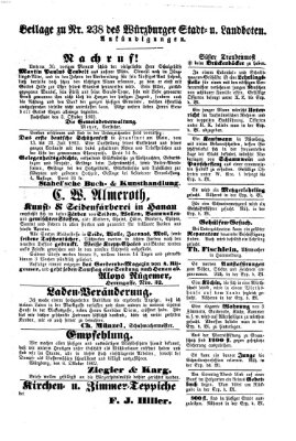 Würzburger Stadt- und Landbote Montag 6. Oktober 1862