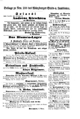 Würzburger Stadt- und Landbote Donnerstag 30. Oktober 1862
