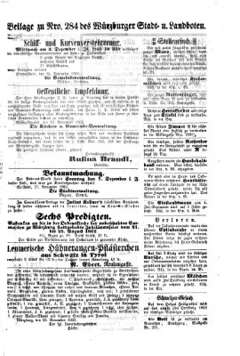 Würzburger Stadt- und Landbote Freitag 28. November 1862