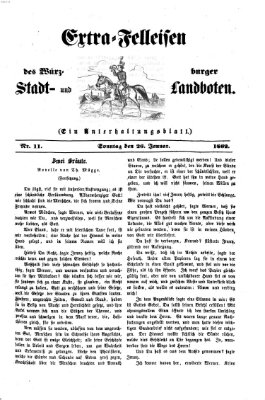 Extra-Felleisen (Würzburger Stadt- und Landbote) Sonntag 26. Januar 1862