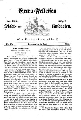 Extra-Felleisen (Würzburger Stadt- und Landbote) Sonntag 8. Juni 1862