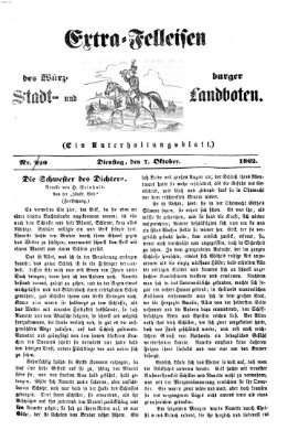 Extra-Felleisen (Würzburger Stadt- und Landbote) Dienstag 7. Oktober 1862