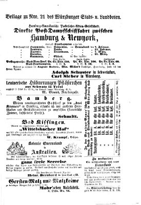 Würzburger Stadt- und Landbote Samstag 24. Januar 1863