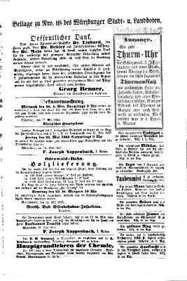 Würzburger Stadt- und Landbote Montag 18. Mai 1863