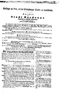 Würzburger Stadt- und Landbote Mittwoch 22. Juli 1863