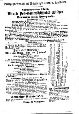 Würzburger Stadt- und Landbote Montag 21. Dezember 1863