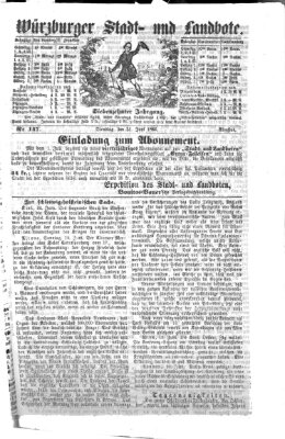 Würzburger Stadt- und Landbote Dienstag 21. Juni 1864