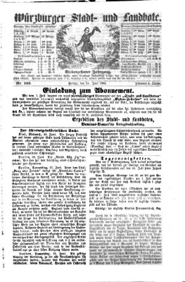 Würzburger Stadt- und Landbote Freitag 24. Juni 1864