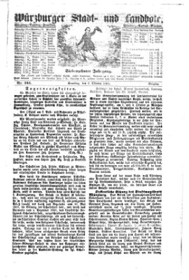 Würzburger Stadt- und Landbote Samstag 8. Oktober 1864