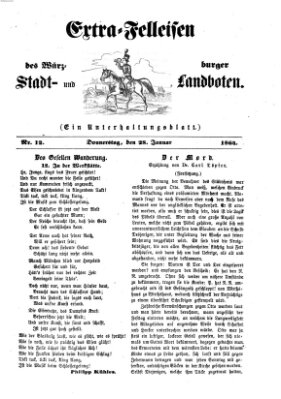 Extra-Felleisen (Würzburger Stadt- und Landbote) Donnerstag 28. Januar 1864