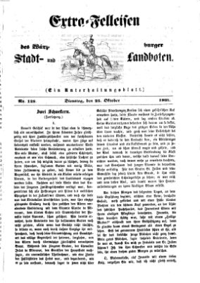 Extra-Felleisen (Würzburger Stadt- und Landbote) Dienstag 25. Oktober 1864