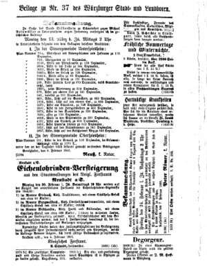 Würzburger Stadt- und Landbote Montag 13. Februar 1865