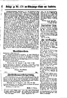 Würzburger Stadt- und Landbote Freitag 28. Juli 1865