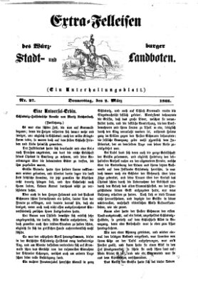 Extra-Felleisen (Würzburger Stadt- und Landbote) Donnerstag 2. März 1865