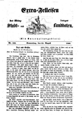 Extra-Felleisen (Würzburger Stadt- und Landbote) Donnerstag 31. August 1865