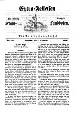 Extra-Felleisen (Würzburger Stadt- und Landbote) Dienstag 7. November 1865