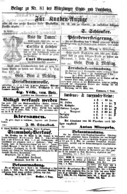 Würzburger Stadt- und Landbote Mittwoch 4. April 1866