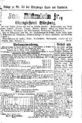 Würzburger Stadt- und Landbote Freitag 8. Februar 1867