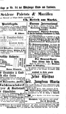 Würzburger Stadt- und Landbote Freitag 19. April 1867