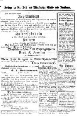 Würzburger Stadt- und Landbote Donnerstag 10. Oktober 1867