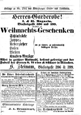 Würzburger Stadt- und Landbote Dienstag 10. Dezember 1867