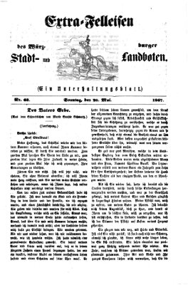 Extra-Felleisen (Würzburger Stadt- und Landbote) Sonntag 26. Mai 1867