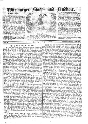 Würzburger Stadt- und Landbote Freitag 8. Januar 1869