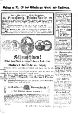 Würzburger Stadt- und Landbote Samstag 20. März 1869