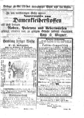 Würzburger Stadt- und Landbote Freitag 26. März 1869